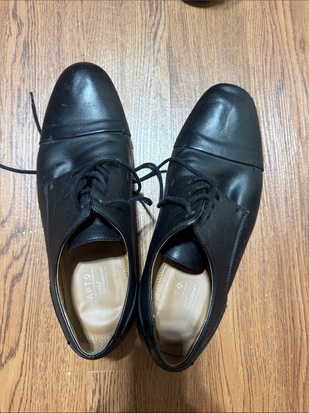 Apt. 9 Black Men's Lace-Up Oxford Dress Shoes